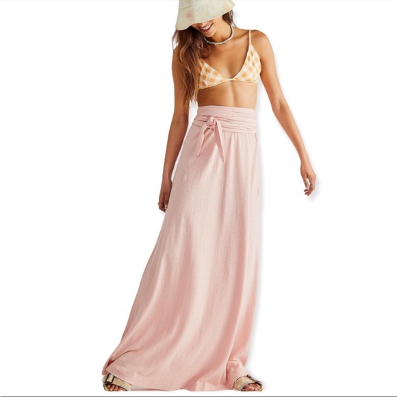 New Free People Beach Limitless Convertible XS Pink Maxi Dress - Picture 3 of 3